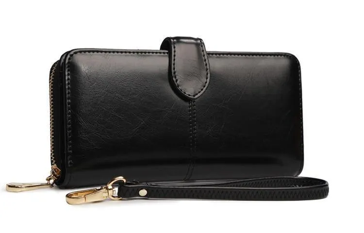 Frauen Brieftasche Hohe Qualität Armband Kupplung Brieftasche Weibliche Karte Halter Leder Damen Lange Geldbörsen