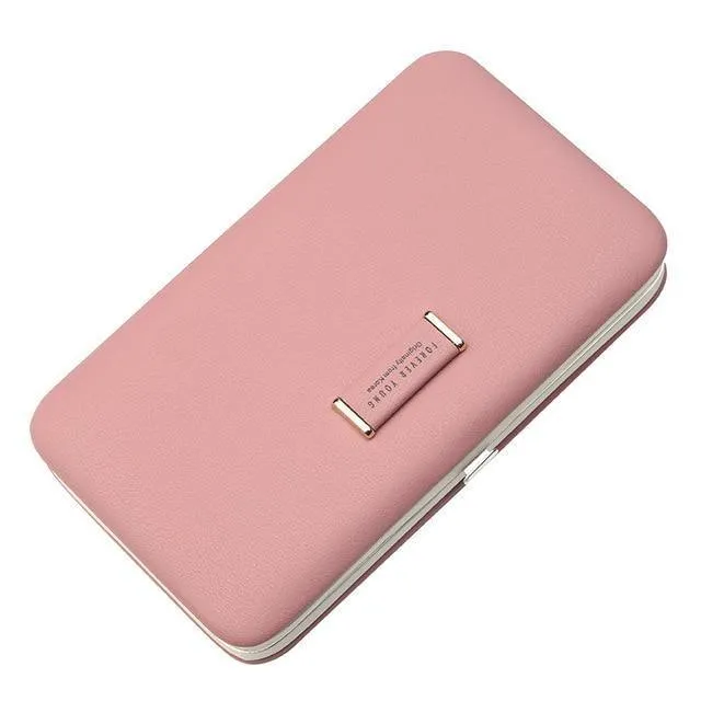 Handy-Box Frauen Brieftasche Große Kapazität Leder Armband Kupplung Brieftasche Weibliche Mode Damen Lange Geldbörse HEIßER