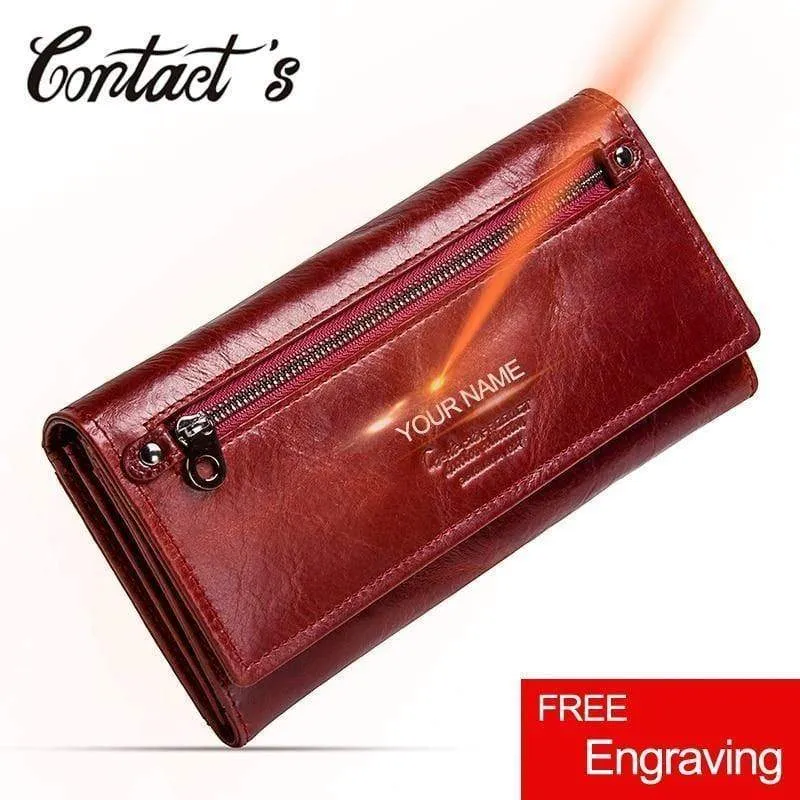 Leder Frauen Kupplung Brieftaschen Mehrere Karten Halter Lange Weibliche Geldbörse Mit Telefon Tasche Mode Frau Brieftasche