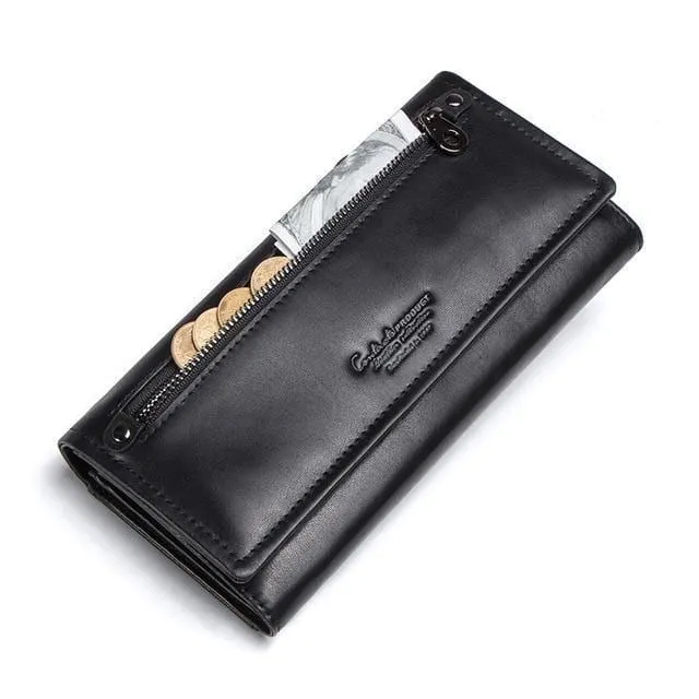 Leder Frauen Kupplung Brieftaschen Mehrere Karten Halter Lange Weibliche Geldbörse Mit Telefon Tasche Mode Frau Brieftasche
