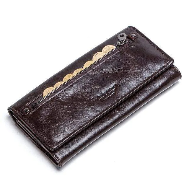 Leder Frauen Kupplung Brieftaschen Mehrere Karten Halter Lange Weibliche Geldbörse Mit Telefon Tasche Mode Frau Brieftasche