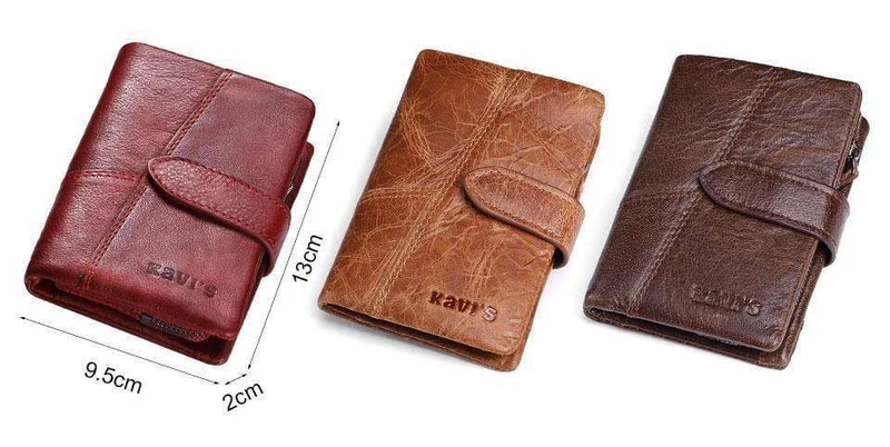 Echtes Leder Frauen Brieftasche Und Geldbörsen Geldbörse Weibliche Kleine Portomonee Rfid Walet Dame Perse Für Mädchen Geldbeutel