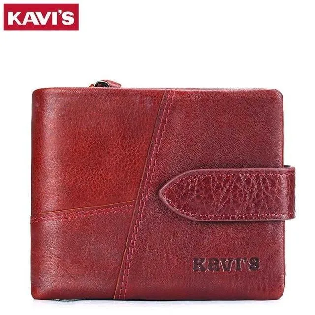 Echtes Leder Frauen Brieftasche Und Geldbörsen Geldbörse Weibliche Kleine Portomonee Rfid Walet Dame Perse Für Mädchen Geldbeutel