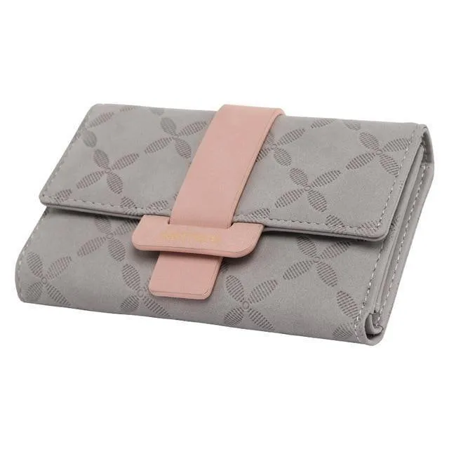 Weibliche Brieftasche Leder Frauen Brieftaschen Floral Faltbare Geldbörse Kreditkarte Dame Geldbörsen Halter Für Mädchen Carteira