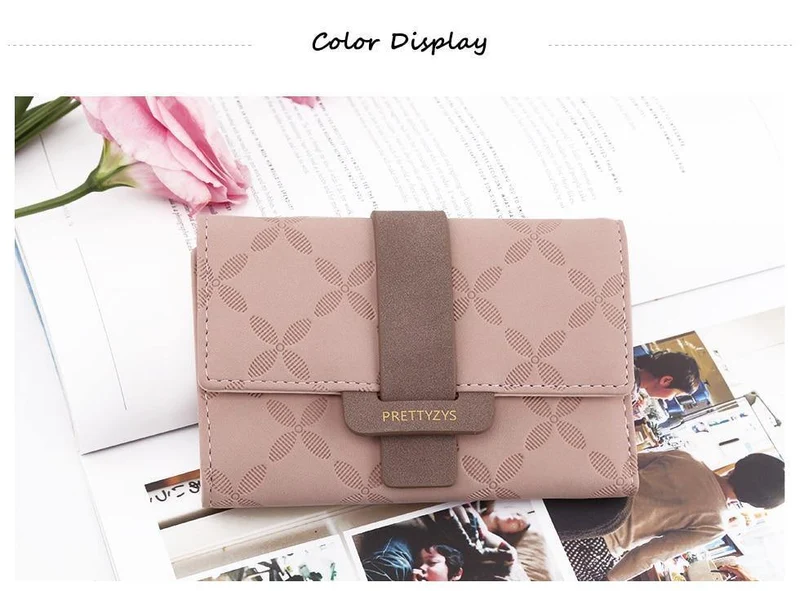Weibliche Brieftasche Leder Frauen Brieftaschen Floral Faltbare Geldbörse Kreditkarte Dame Geldbörsen Halter Für Mädchen Carteira