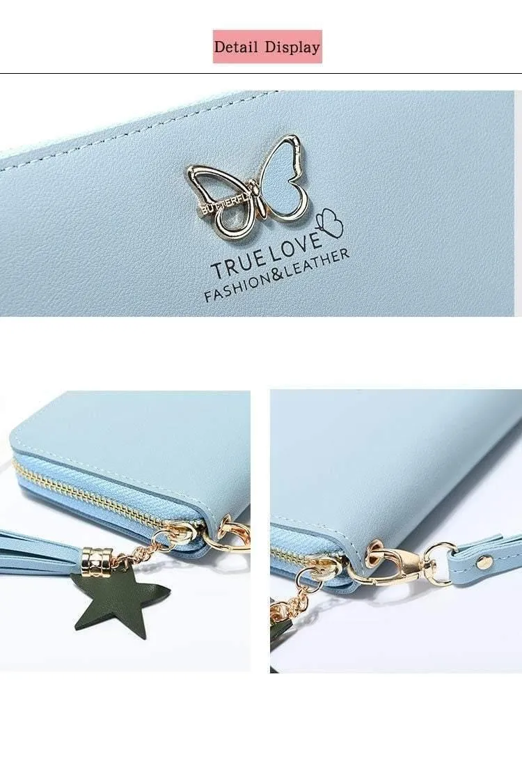 Frauen Brieftasche Schmetterling Höhlte Beste Brieftasche Weibliche Fall Telefon Tasche Tasche Handtasche frauen Geldbörse Carteira Femme