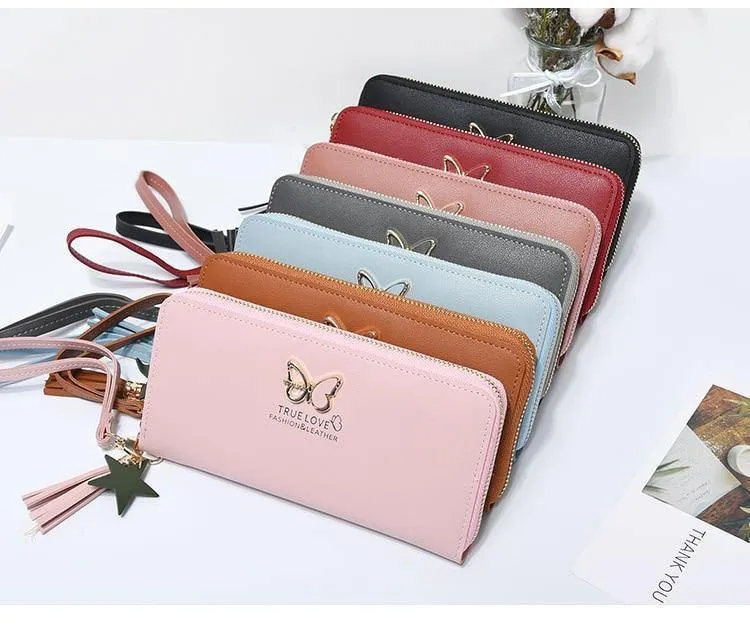 Frauen Brieftasche Schmetterling Höhlte Beste Brieftasche Weibliche Fall Telefon Tasche Tasche Handtasche frauen Geldbörse Carteira Femme