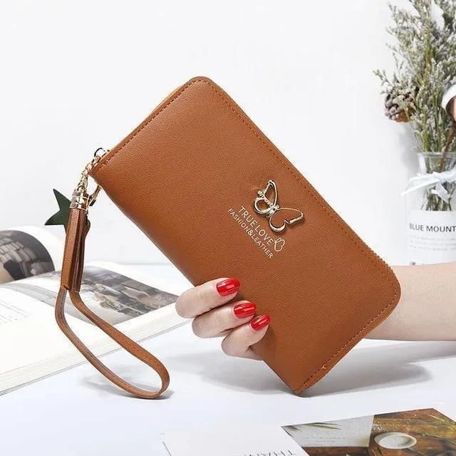 Frauen Brieftasche Schmetterling Höhlte Beste Brieftasche Weibliche Fall Telefon Tasche Tasche Handtasche frauen Geldbörse Carteira Femme