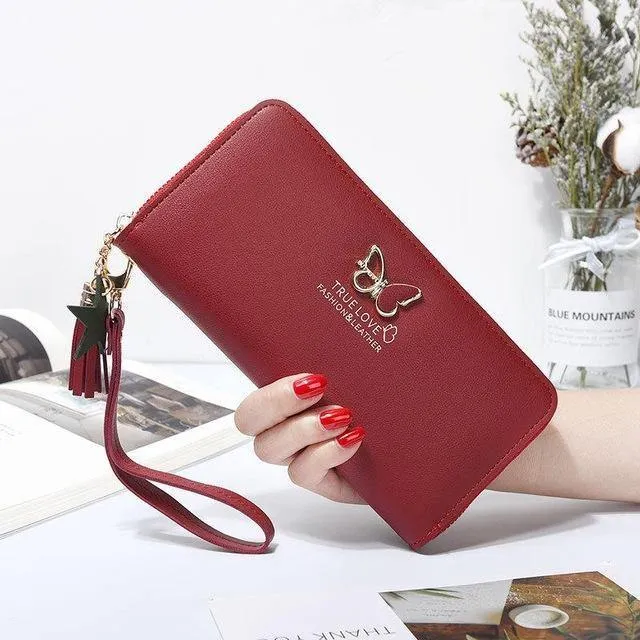 Frauen Brieftasche Schmetterling Höhlte Beste Brieftasche Weibliche Fall Telefon Tasche Tasche Handtasche frauen Geldbörse Carteira Femme
