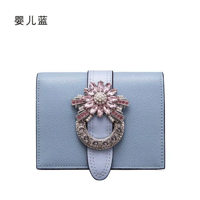 Frauen Brieftasche Luxus Designer Diamanten Kurze Geldbörse Brieftasche Weibliche Karte Halter Geldbörsen Münze Brieftaschen Carteira Feminina