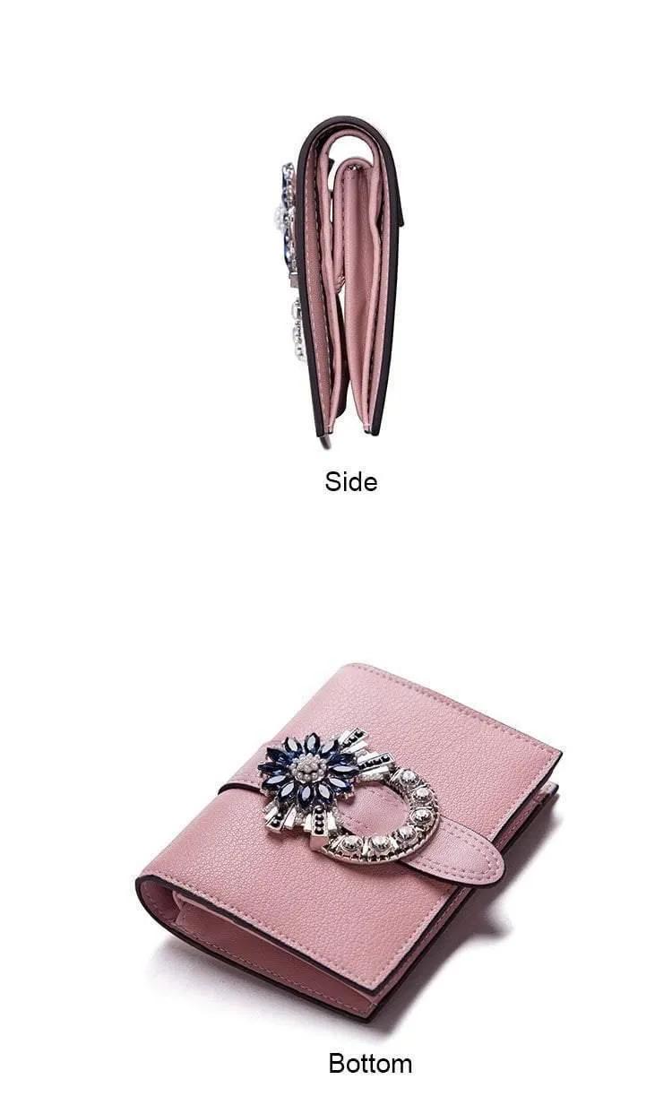 Frauen Brieftasche Luxus Designer Diamanten Kurze Geldbörse Brieftasche Weibliche Karte Halter Geldbörsen Münze Brieftaschen Carteira Feminina