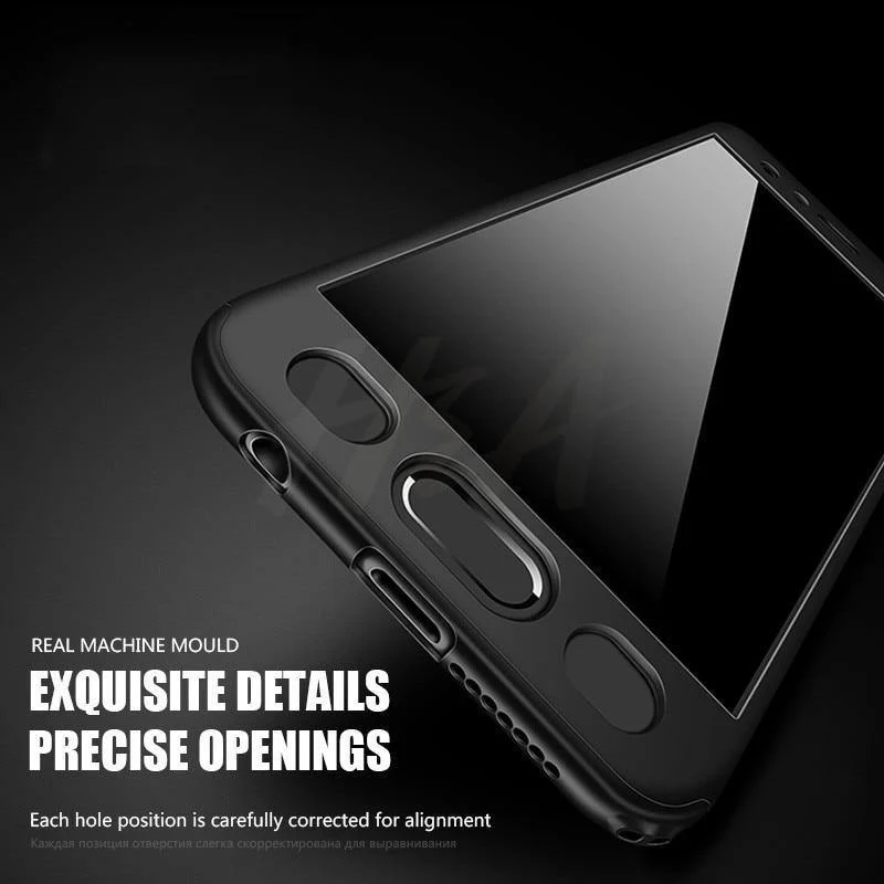 H&A Luxus 360-Grad-Vollschutzhülle für Huawei Honor 9 8 Lite 10 V10 Schutzhülle aus gehärtetem Glas für 9lite 8lite 10 Hülle
