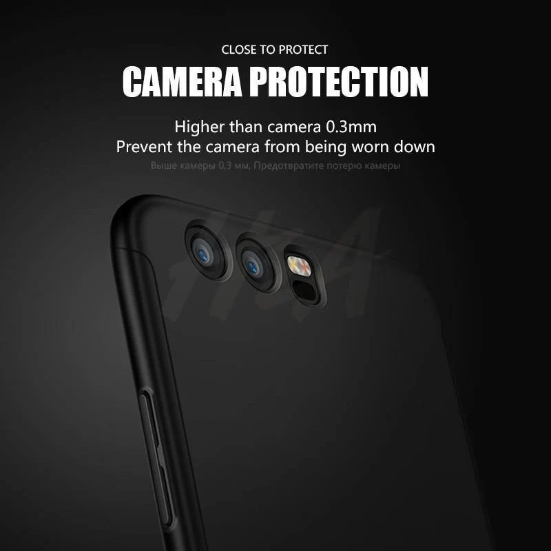 H&A Luxus 360-Grad-Vollschutzhülle für Huawei Honor 9 8 Lite 10 V10 Schutzhülle aus gehärtetem Glas für 9lite 8lite 10 Hülle