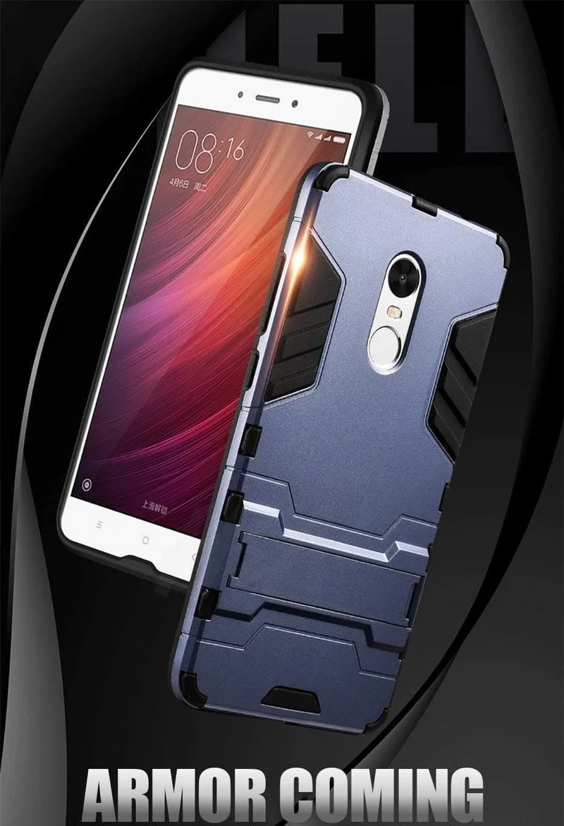 H&A Luxury Armor Stoßfeste Handyhülle für Xiaomi Redmi Note 4 4X Schutzhülle Note 4 Global Version Halter Handytaschen Hüllen