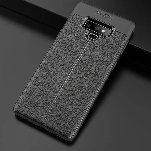 H&A Luxus-Leder-Muster-Hülle für Samsung Galaxy S9 S8 Plus S7 Edge Note 9 8 Stoßfestes TPU-Slim-Cover S8 S9 Handyhülle Capa