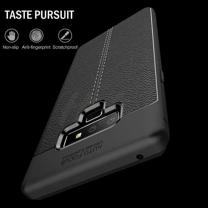H&A Luxus-Leder-Muster-Hülle für Samsung Galaxy S9 S8 Plus S7 Edge Note 9 8 Stoßfestes TPU-Slim-Cover S8 S9 Handyhülle Capa