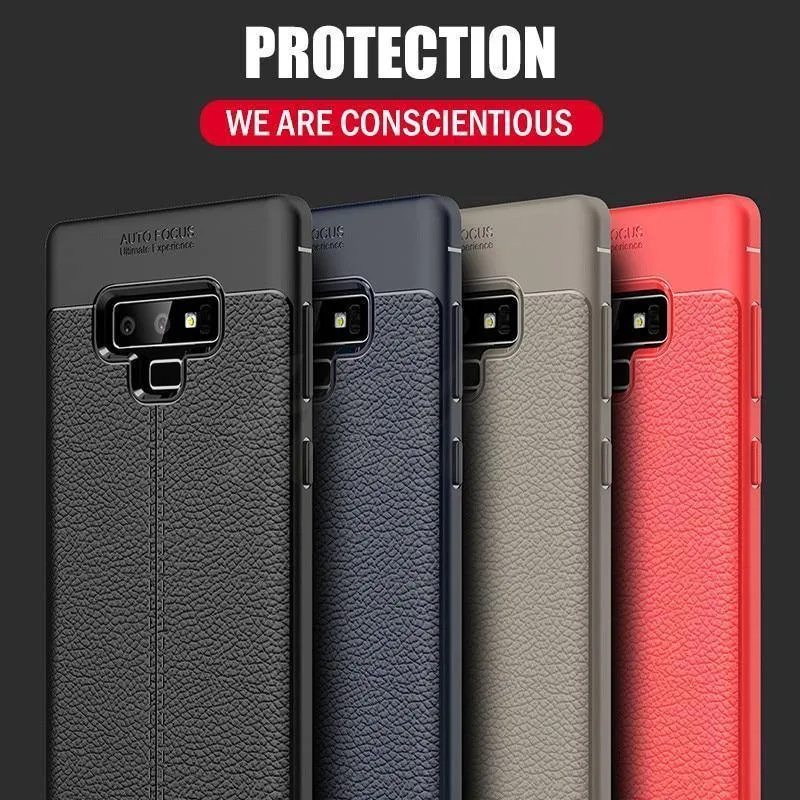 H&A Luxus-Leder-Muster-Hülle für Samsung Galaxy S9 S8 Plus S7 Edge Note 9 8 Stoßfestes TPU-Slim-Cover S8 S9 Handyhülle Capa