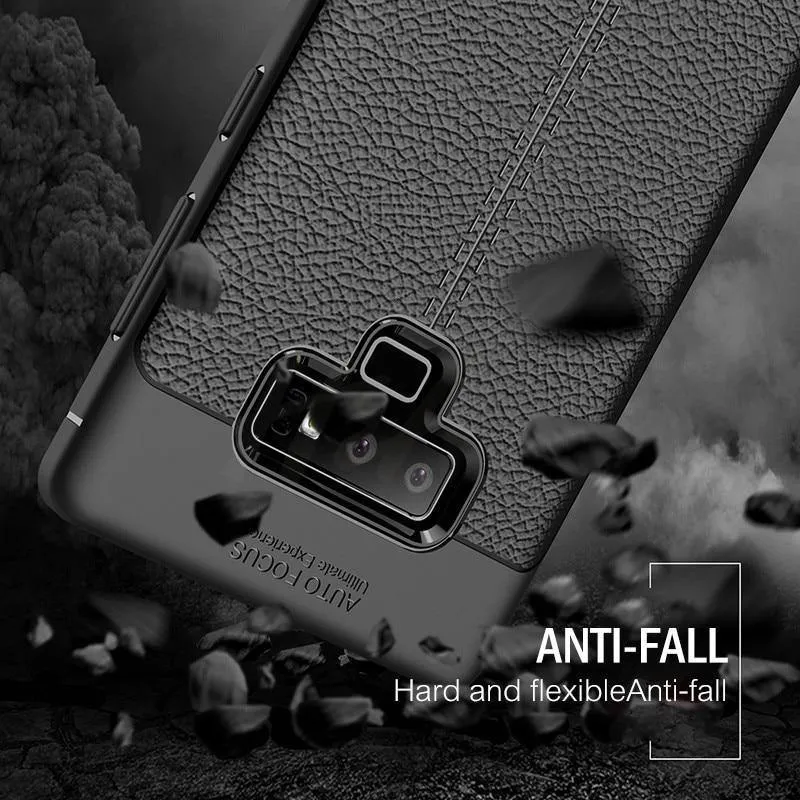 H&A Luxus-Leder-Muster-Hülle für Samsung Galaxy S9 S8 Plus S7 Edge Note 9 8 Stoßfestes TPU-Slim-Cover S8 S9 Handyhülle Capa