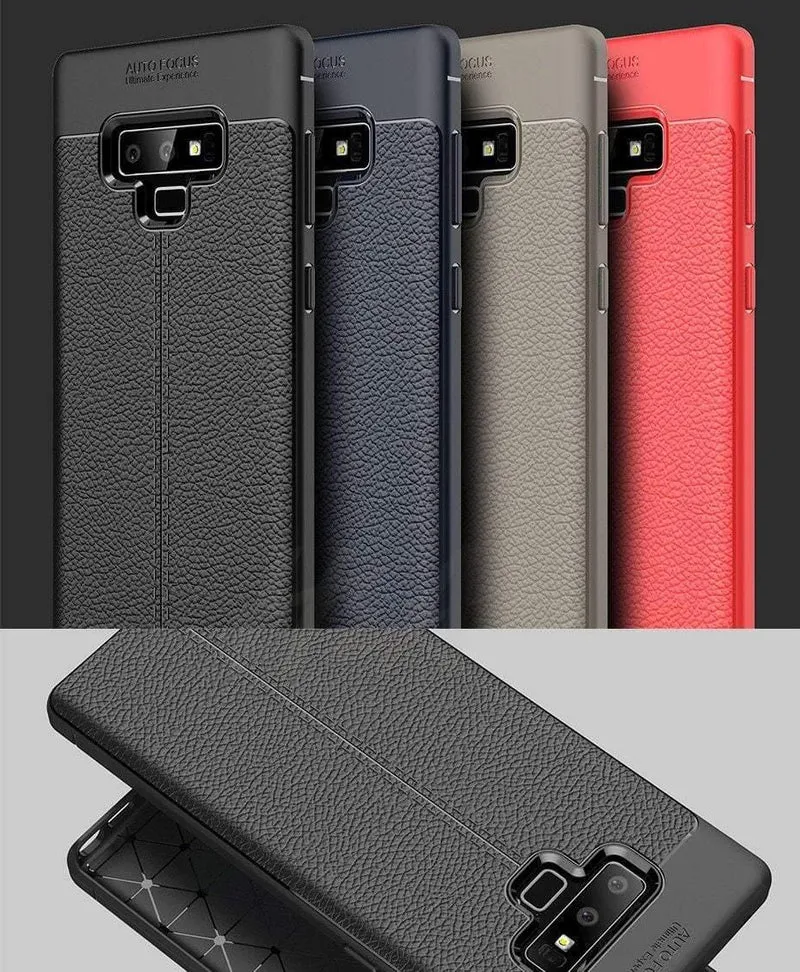 H&A Luxus-Leder-Muster-Hülle für Samsung Galaxy S9 S8 Plus S7 Edge Note 9 8 Stoßfestes TPU-Slim-Cover S8 S9 Handyhülle Capa