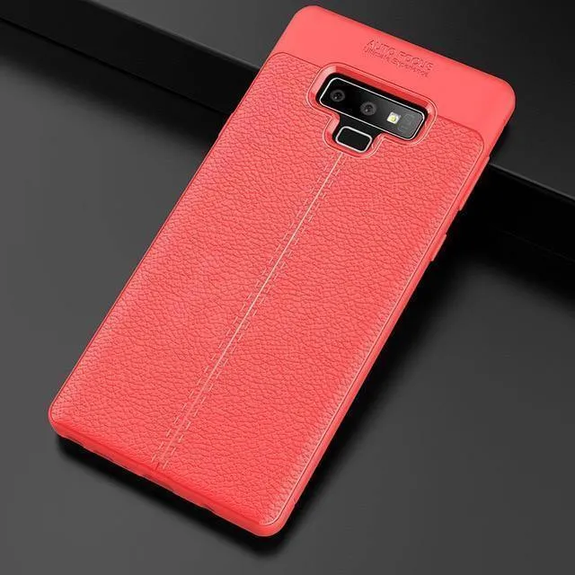 H&A Luxus-Leder-Muster-Hülle für Samsung Galaxy S9 S8 Plus S7 Edge Note 9 8 Stoßfestes TPU-Slim-Cover S8 S9 Handyhülle Capa