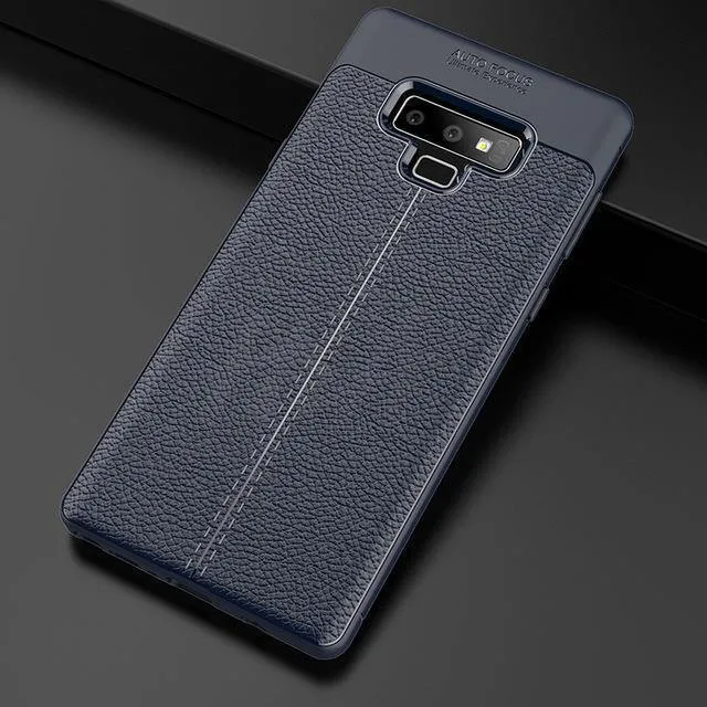 H&A Luxus-Leder-Muster-Hülle für Samsung Galaxy S9 S8 Plus S7 Edge Note 9 8 Stoßfestes TPU-Slim-Cover S8 S9 Handyhülle Capa