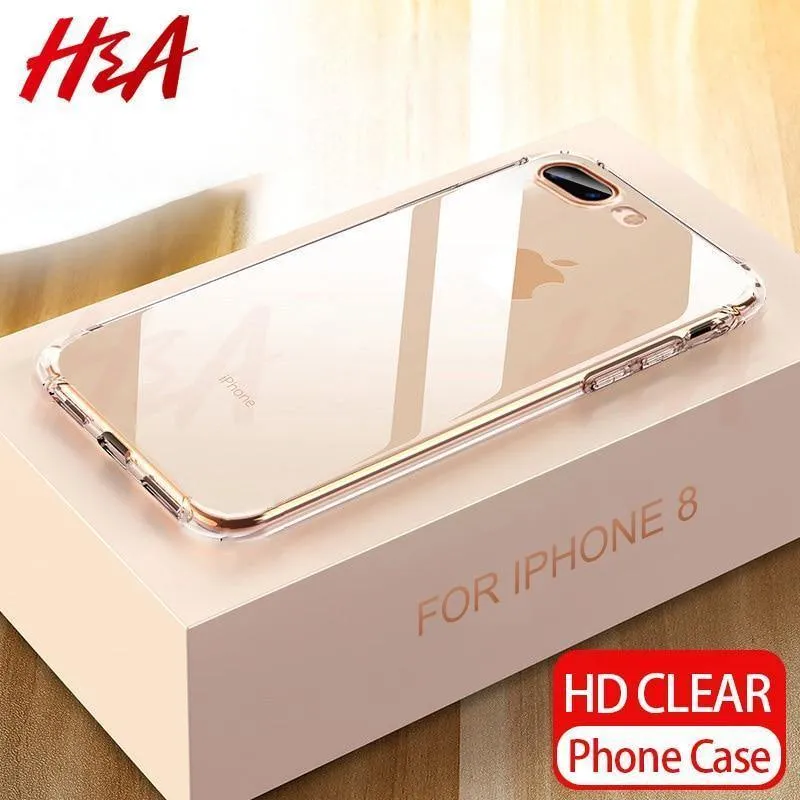 H&A Ultradünne transparente Hülle für Apple iPhone 8 7 plus 6 6s Plus se Hüllen Klare weiche TPU-Abdeckung für iPhone 5 5s se Handyhülle