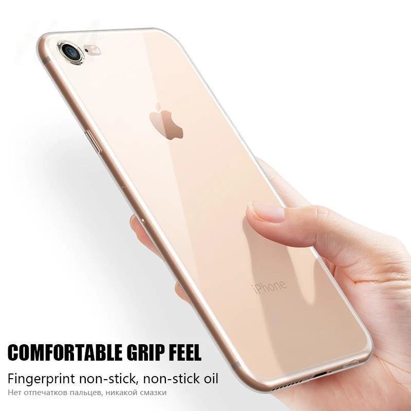 H&A Ultradünne transparente Hülle für Apple iPhone 8 7 plus 6 6s Plus se Hüllen Klare weiche TPU-Abdeckung für iPhone 5 5s se Handyhülle
