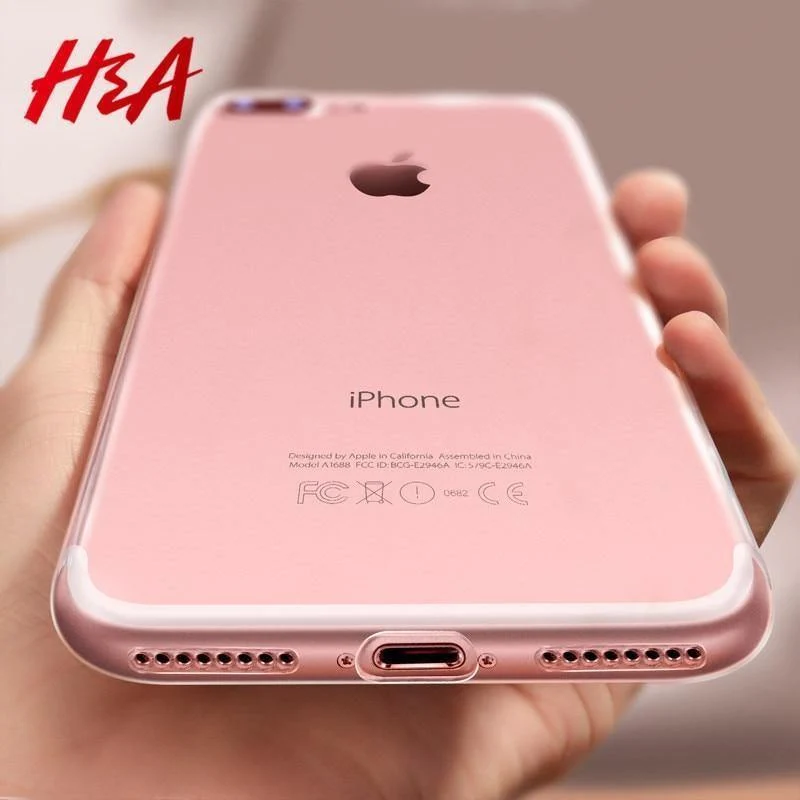 H&A Ultradünne transparente Hülle für Apple iPhone 8 7 plus 6 6s Plus se Hüllen Klare weiche TPU-Abdeckung für iPhone 5 5s se Handyhülle