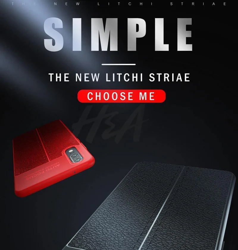 H&A Luxus-Leder-Muster-Hülle für Huawei P20 Lite P20 Pro P10 Plus Stoßfestes TPU-Slim-Cover Honor 8 9 Lite Telefonhülle Capa