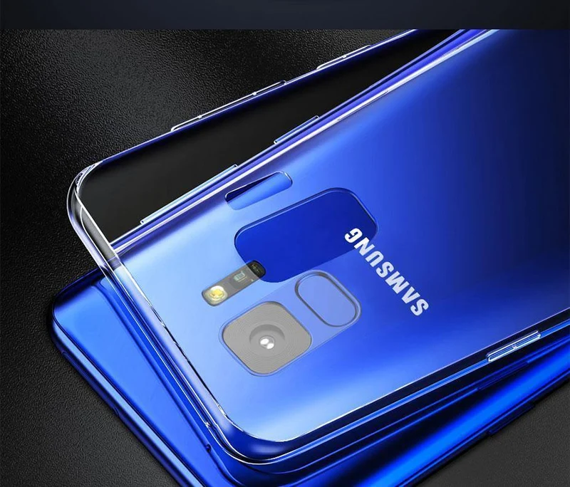 H&A Hülle für Samsung Galaxy S9 S8 Plus S6 S7 Edge Note 9 8 Dünn HD Transparent Weiche TPU Handyhülle für Samsung S9 S8 Plus Cover