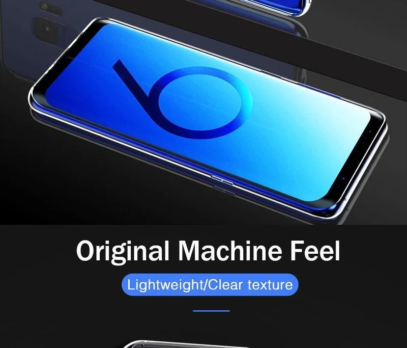 H&A Hülle für Samsung Galaxy S9 S8 Plus S6 S7 Edge Note 9 8 Dünn HD Transparent Weiche TPU Handyhülle für Samsung S9 S8 Plus Cover