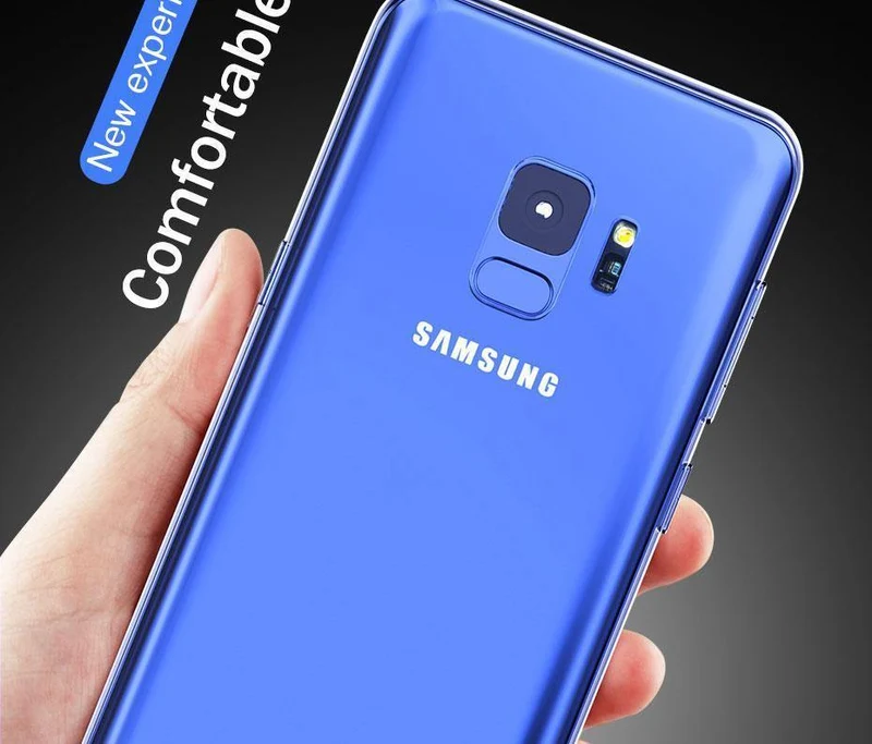 H&A Hülle für Samsung Galaxy S9 S8 Plus S6 S7 Edge Note 9 8 Dünn HD Transparent Weiche TPU Handyhülle für Samsung S9 S8 Plus Cover