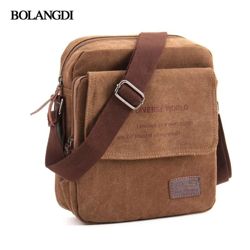 Männer Casual Messenger Bag Hohe Qualität Leinwand Umhängetaschen Für Männer Geschäftsreisen Crossbody-Bag