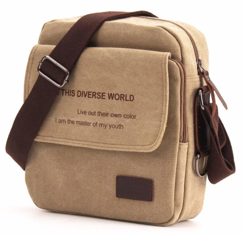 Männer Casual Messenger Bag Hohe Qualität Leinwand Umhängetaschen Für Männer Geschäftsreisen Crossbody-Bag