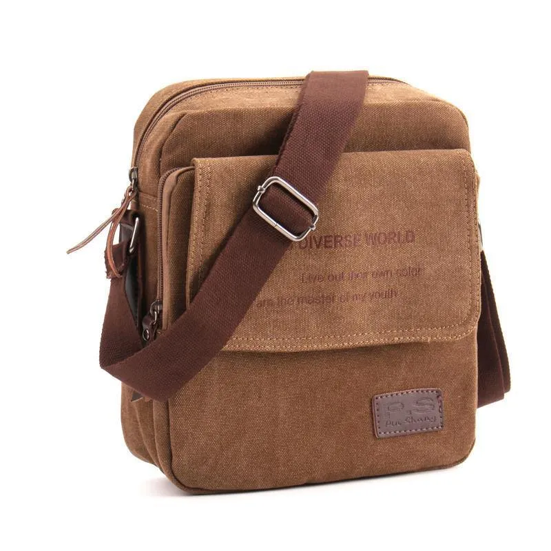 Männer Casual Messenger Bag Hohe Qualität Leinwand Umhängetaschen Für Männer Geschäftsreisen Crossbody-Bag