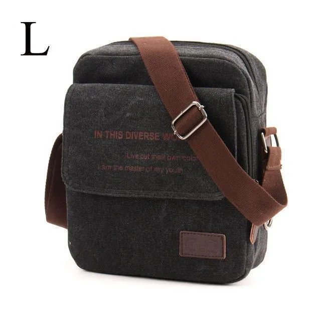 Männer Casual Messenger Bag Hohe Qualität Leinwand Umhängetaschen Für Männer Geschäftsreisen Crossbody-Bag