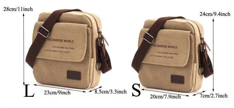 Männer Casual Messenger Bag Hohe Qualität Leinwand Umhängetaschen Für Männer Geschäftsreisen Crossbody-Bag