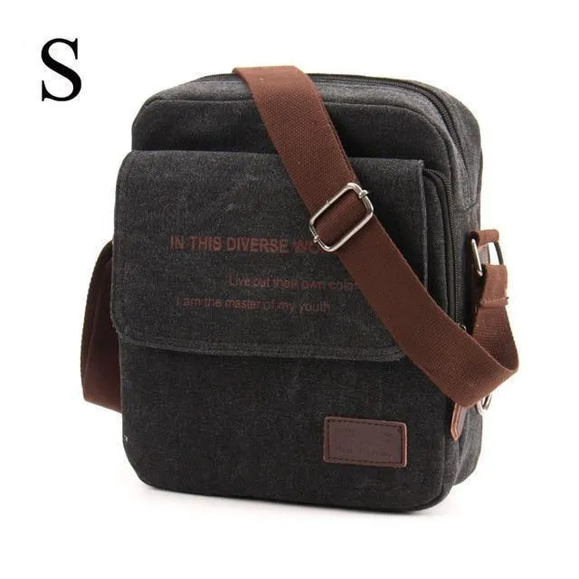 Männer Casual Messenger Bag Hohe Qualität Leinwand Umhängetaschen Für Männer Geschäftsreisen Crossbody-Bag