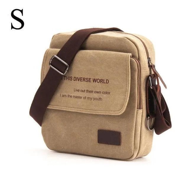 Männer Casual Messenger Bag Hohe Qualität Leinwand Umhängetaschen Für Männer Geschäftsreisen Crossbody-Bag