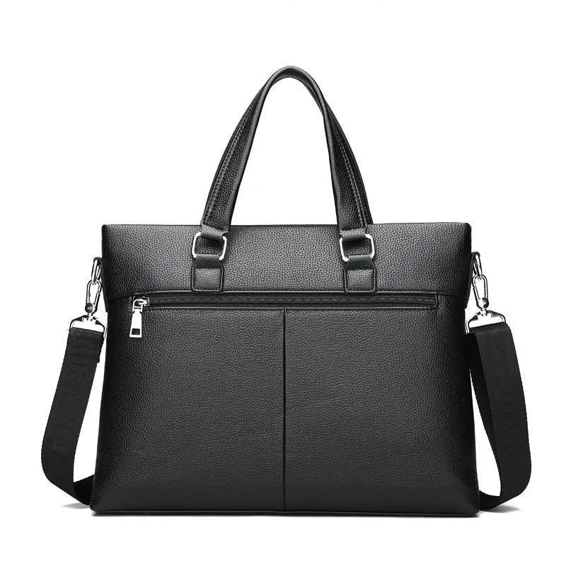 Business Aktentasche Männer Tasche Männlichen Schulter Laptop Tasche Große Kapazität Leder Handtasche Messenger Taschen Hohe Qualität