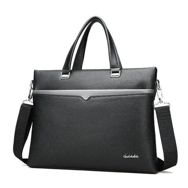 Business Aktentasche Männer Tasche Männlichen Schulter Laptop Tasche Große Kapazität Leder Handtasche Messenger Taschen Hohe Qualität