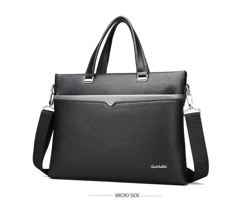 Business Aktentasche Männer Tasche Männlichen Schulter Laptop Tasche Große Kapazität Leder Handtasche Messenger Taschen Hohe Qualität