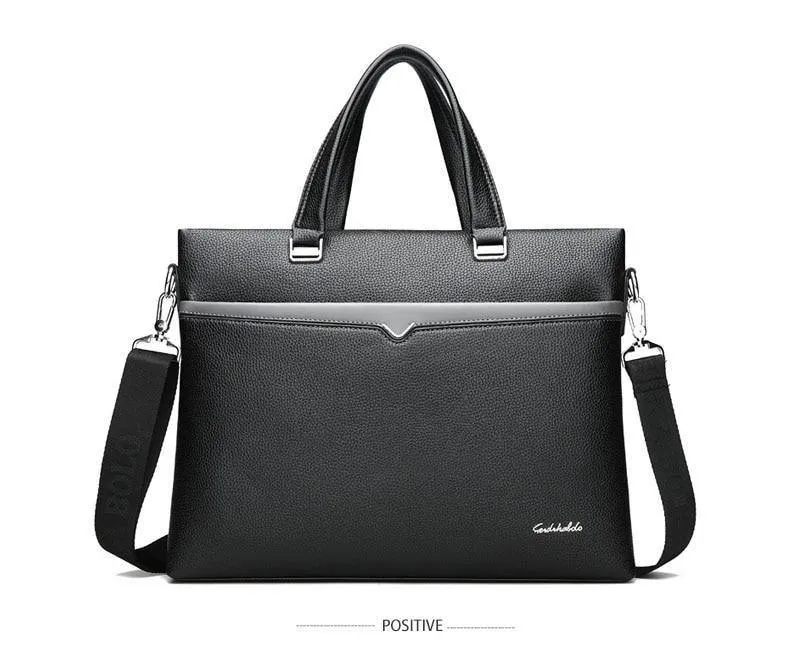 Business Aktentasche Männer Tasche Männlichen Schulter Laptop Tasche Große Kapazität Leder Handtasche Messenger Taschen Hohe Qualität