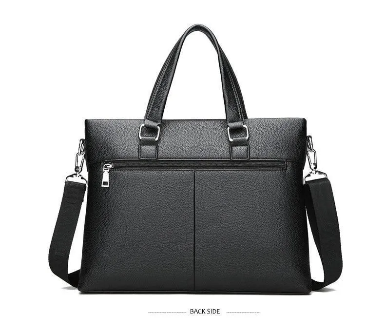 Business Aktentasche Männer Tasche Männlichen Schulter Laptop Tasche Große Kapazität Leder Handtasche Messenger Taschen Hohe Qualität