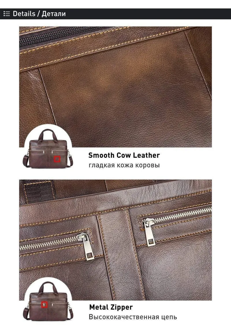 Männer Taschen Echtes Leder Umhängetasche männlichen umhängetasche männer Schulter Tasche Business Aktentasche Computer männer Taschen Totes