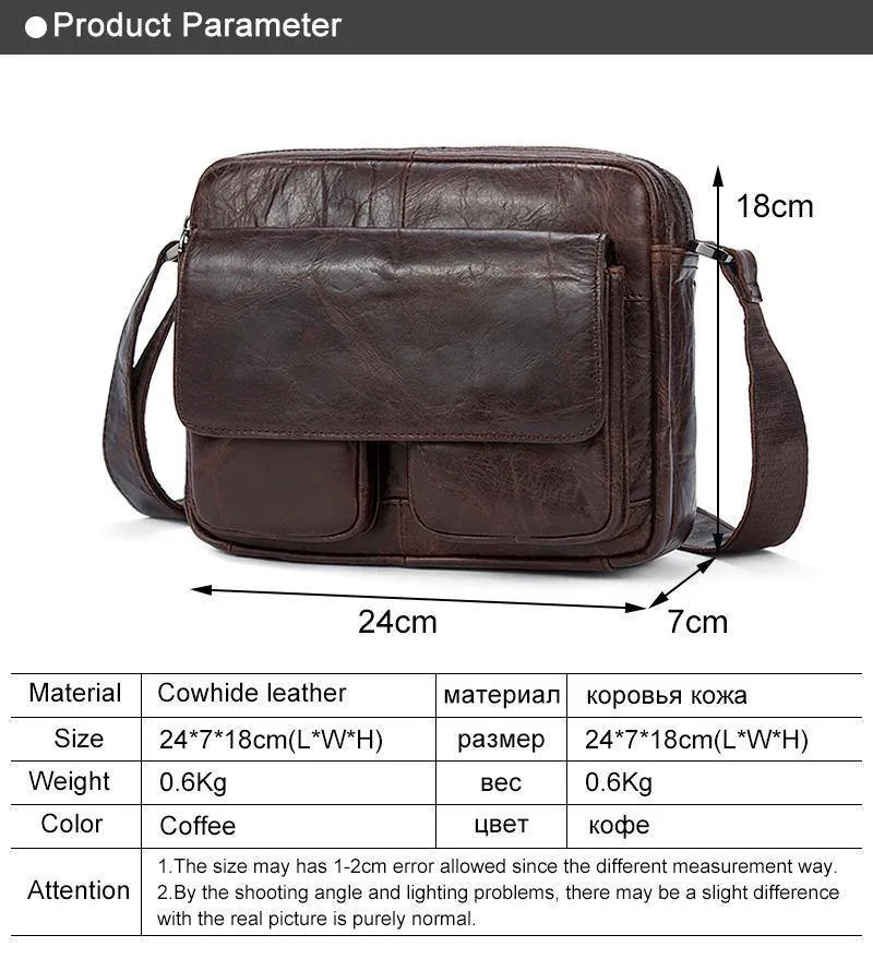 Herren Umhängetasche aus echtem Leder für Herren, kleine Umhängetasche für Männer, Messenger Bags für Männer, Leder 8931