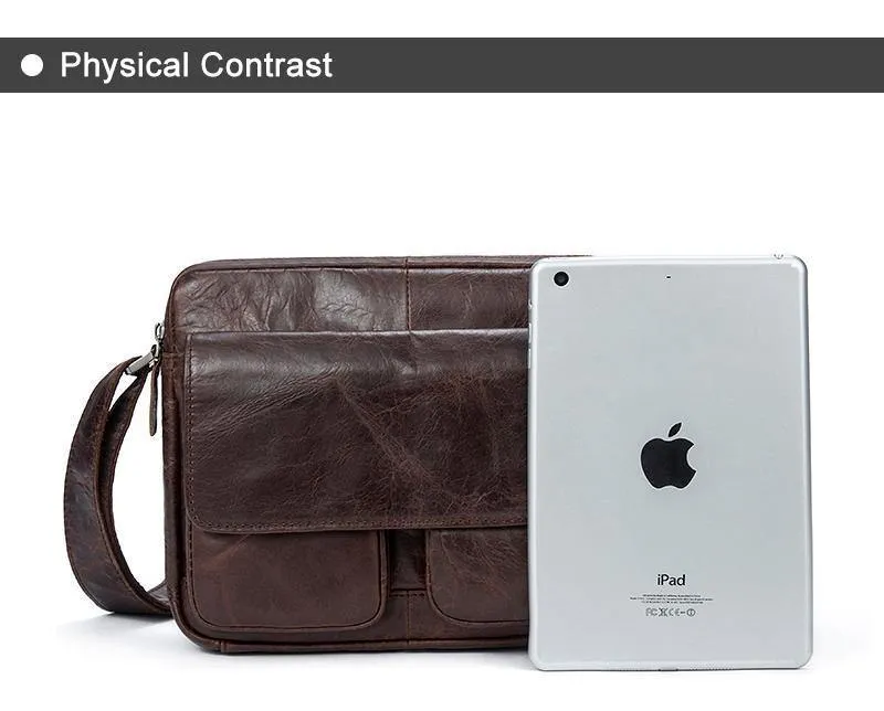 Herren Umhängetasche aus echtem Leder für Herren, kleine Umhängetasche für Männer, Messenger Bags für Männer, Leder 8931