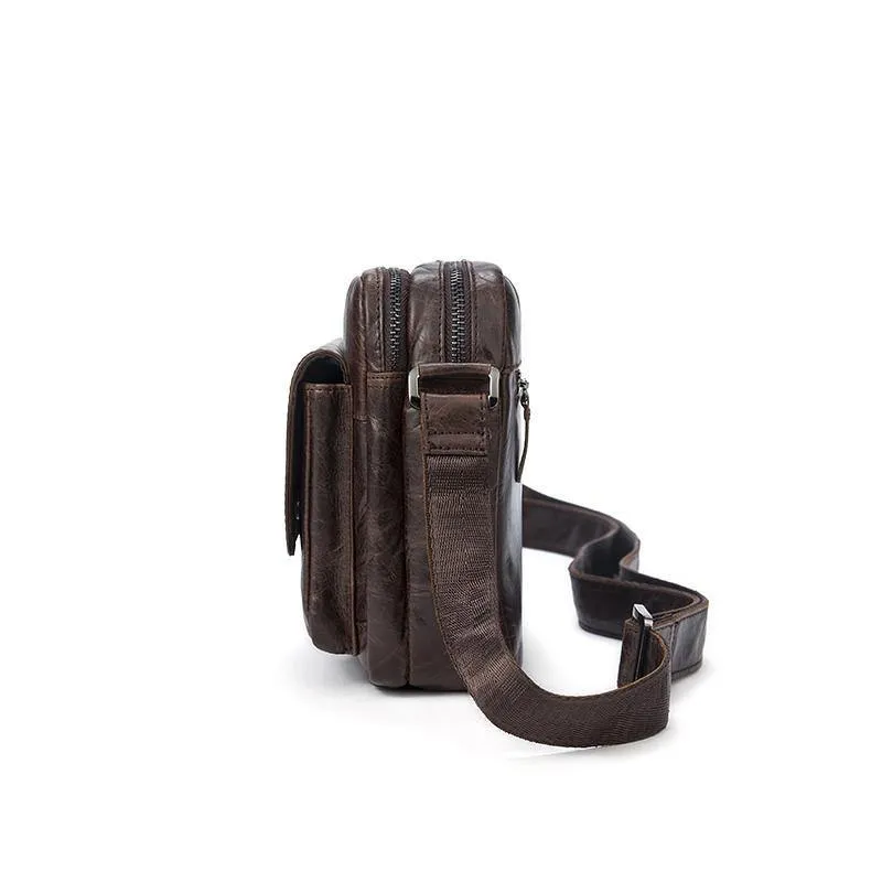 Herren Umhängetasche aus echtem Leder für Herren, kleine Umhängetasche für Männer, Messenger Bags für Männer, Leder 8931