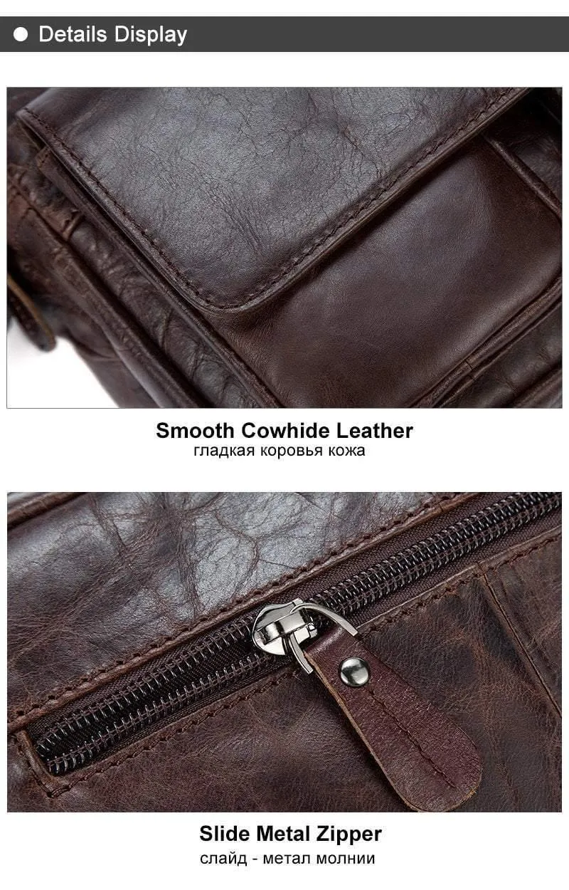 Herren Umhängetasche aus echtem Leder für Herren, kleine Umhängetasche für Männer, Messenger Bags für Männer, Leder 8931