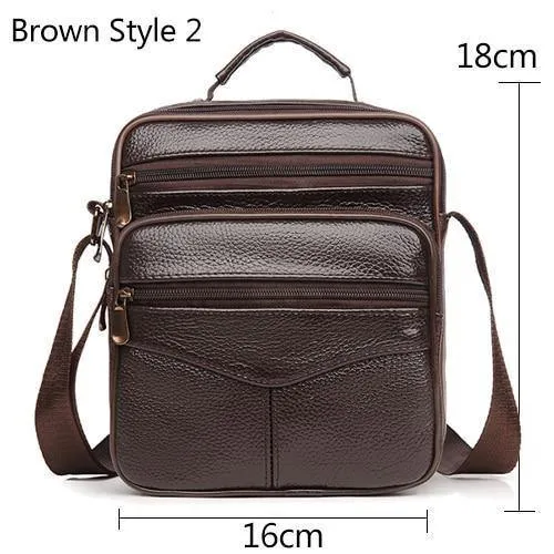 Leder Männer Handtasche Schulter Tasche Heißer Verkauf Kuh Leder Tasche Vintage Casual Stil Flap Taschen männer Umhängetasche